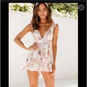 Saints+Secrets Rose Print Romper
